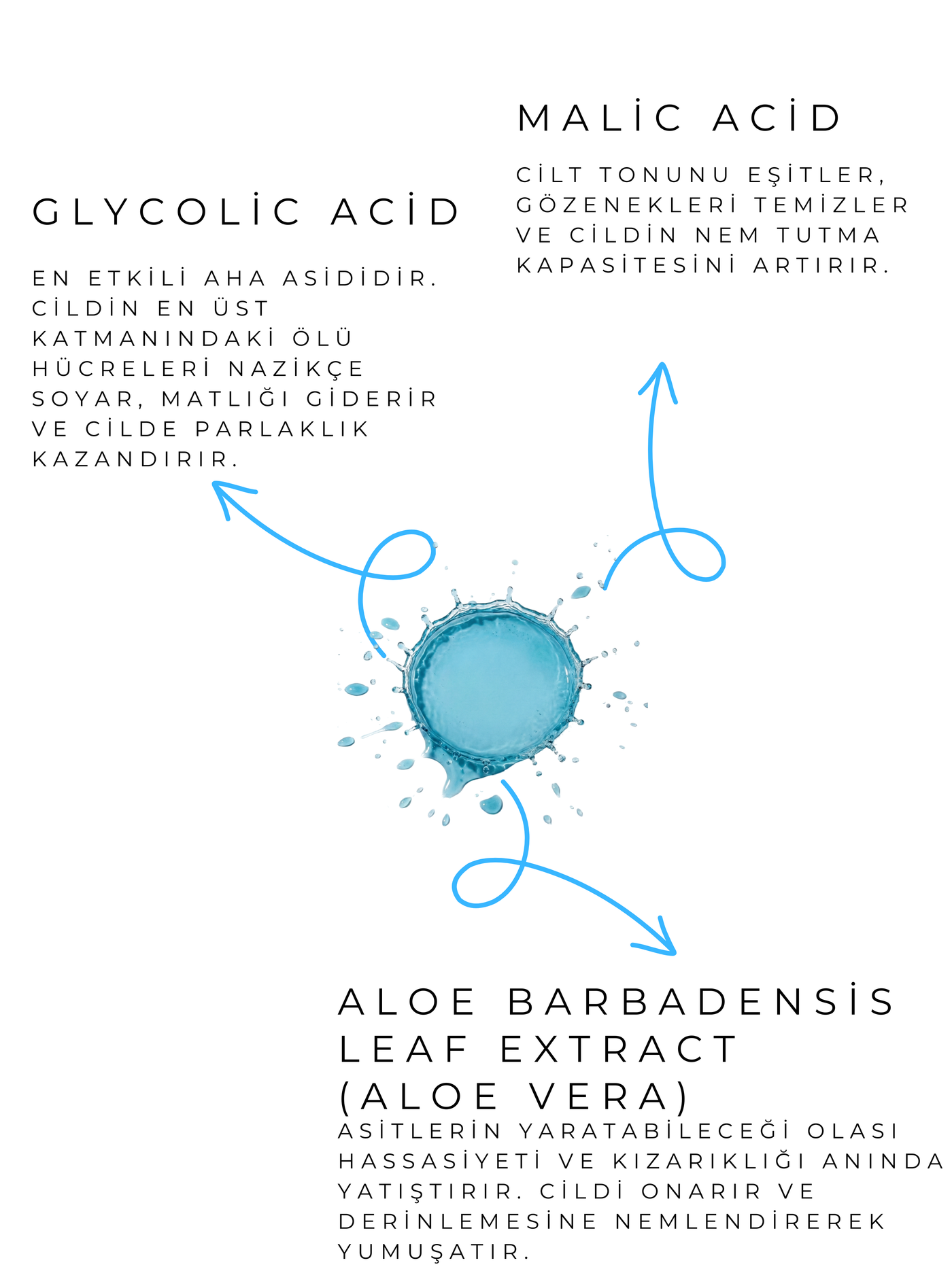 Glikolik Asit Gözenek Sıkılaştırıcı Tonik Ve Canlandırıcı Etkili Yüz Bakım Toniği (AHA %10 Glycolic Acid) 200 ml görsel 3
