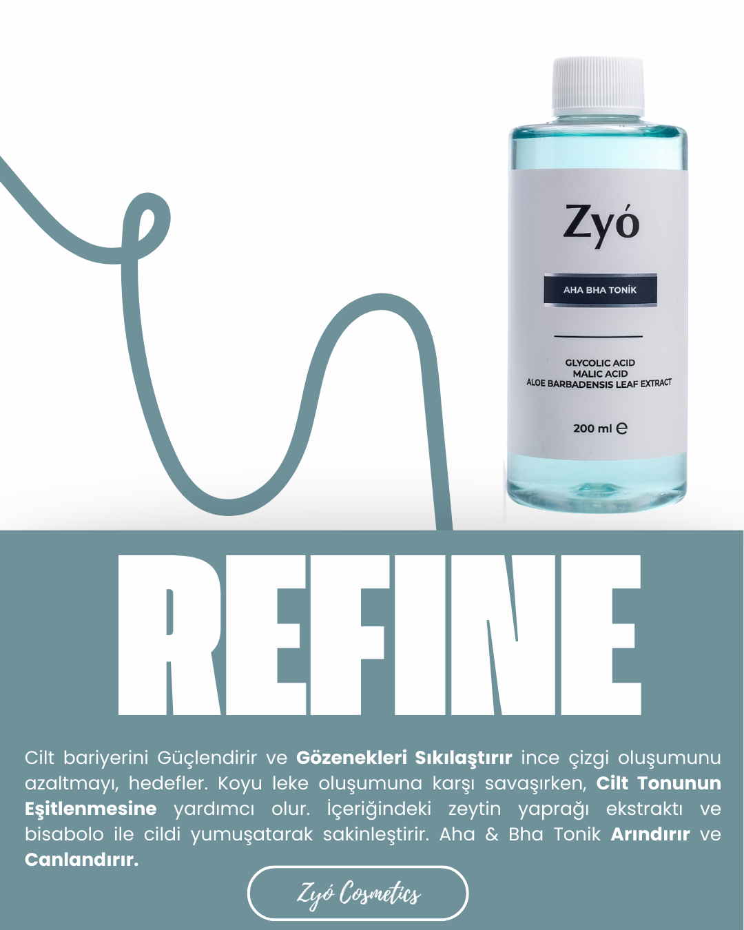 Glikolik Asit Gözenek Sıkılaştırıcı Tonik Ve Canlandırıcı Etkili Yüz Bakım Toniği (AHA %10 Glycolic Acid) 200 ml görsel 4