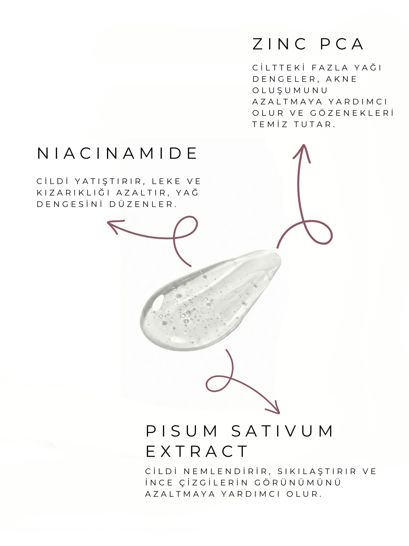 Gözenek Sıkılaştırıcı ve Siyah Nokta Karşıtı Niasinamid Serum 30 ml (Niacinamide %6 + Zinc PCA) görsel 3