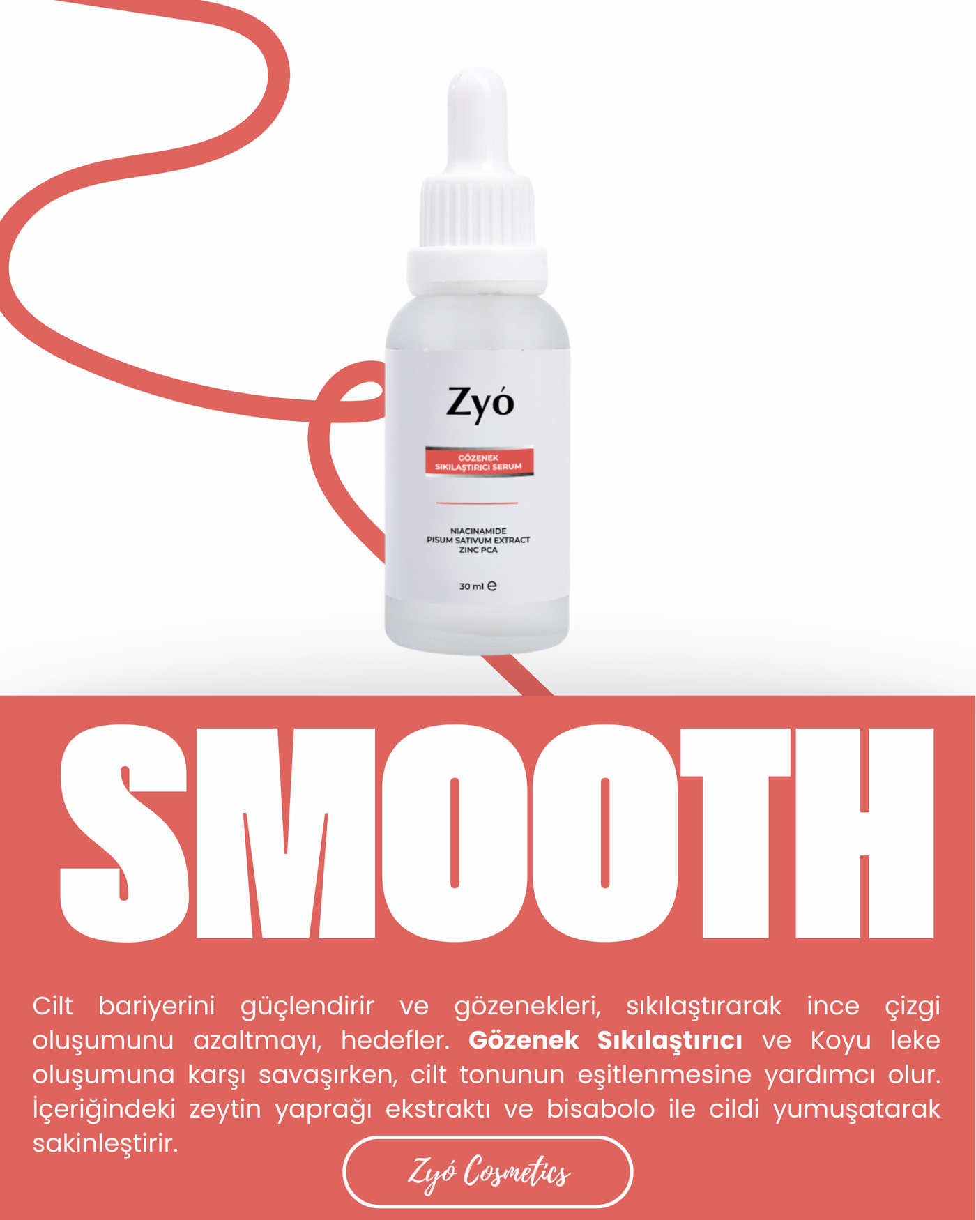 Gözenek Sıkılaştırıcı ve Siyah Nokta Karşıtı Niasinamid Serum 30 ml (Niacinamide %6 + Zinc PCA) görsel 4