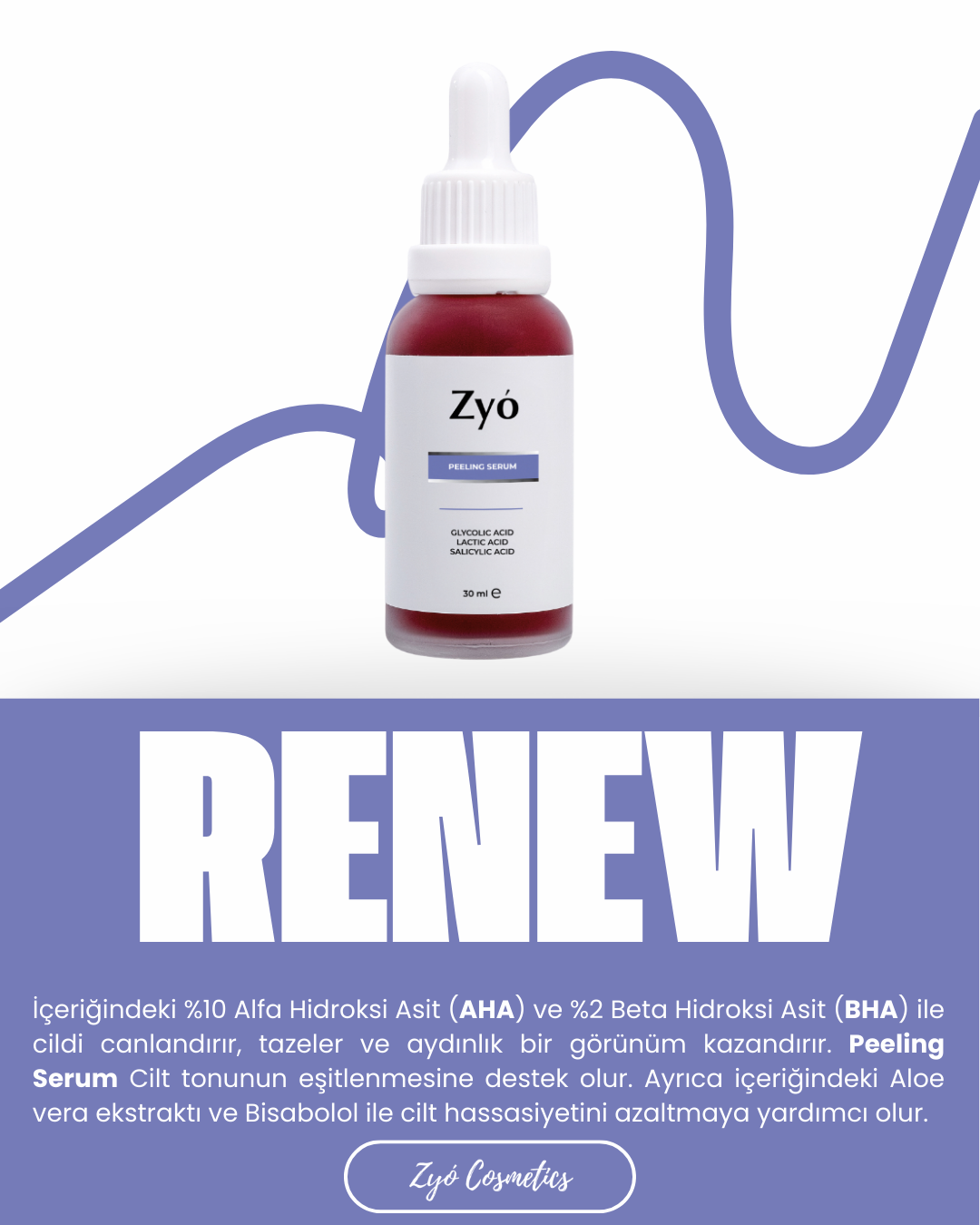 Aha 10% + Bha 2% Kırmızı Peeling Serum Cilt Tonu Eşitleyici Pürüzsüzleştirici Gözenek Sıkılaştırıcı ve Siyah Nokta Karşıtı 30ML görsel 4