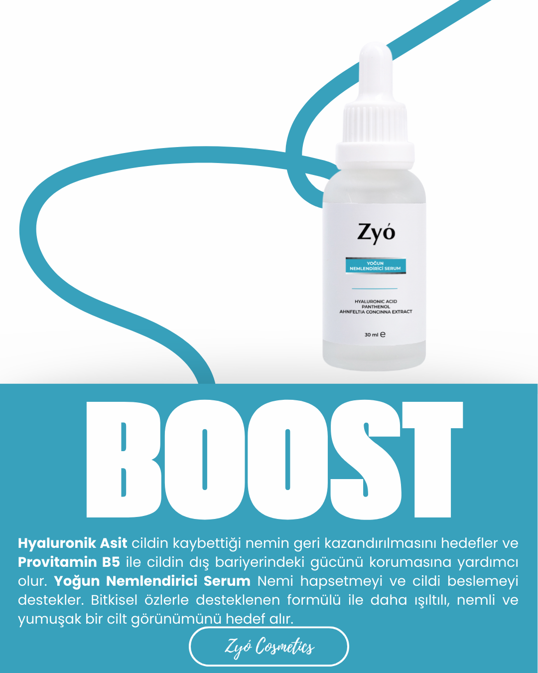 Tüm Cilt Tipleri İçin Yoğun Nemlendirici Serum 30 ml (hyaluronic Acid 2% B5 ) görsel 4