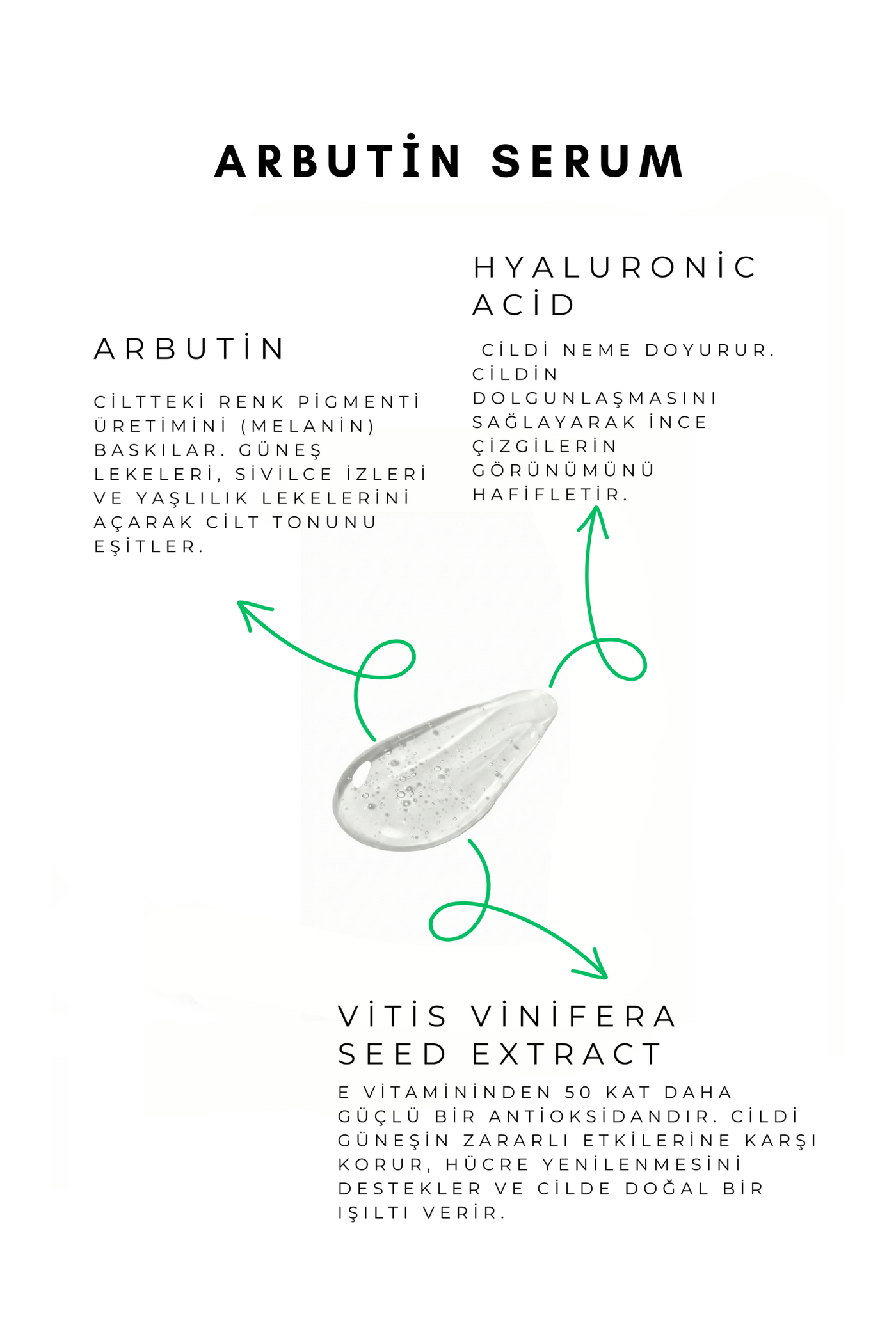 Cilt Tonu Eşitleyici Arbutin Serum + Güneş Kremi Seti | Leke Karşıtı Bakım görsel 4